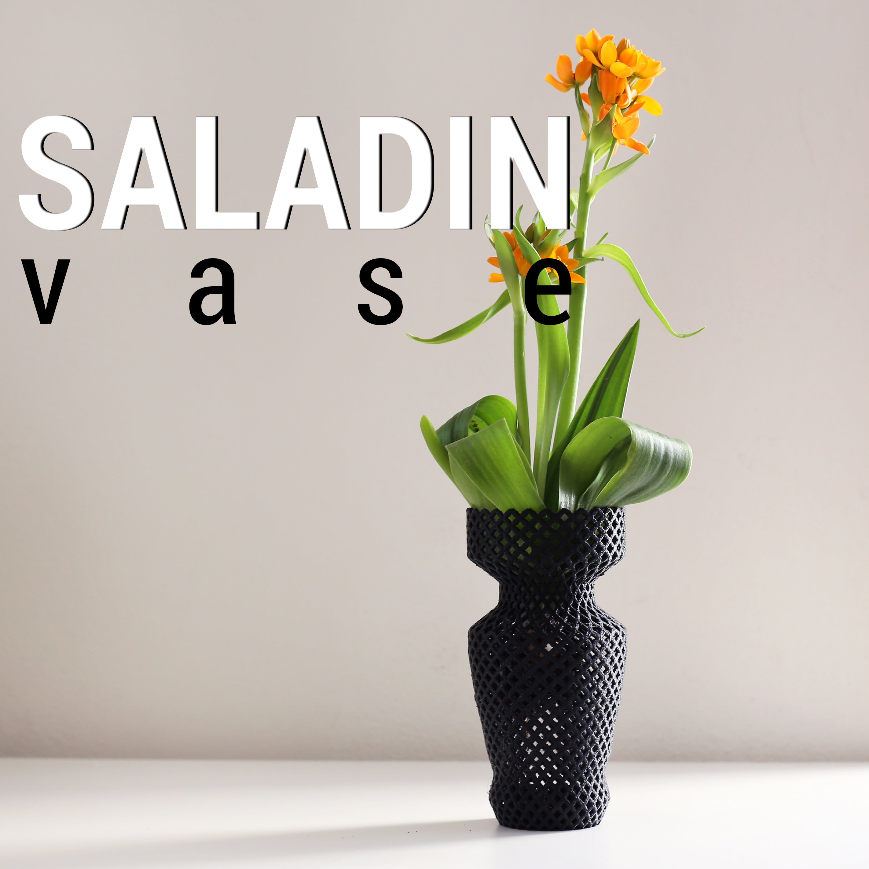 Saladin Vase: 3D Printed PLA Filament Home Decor
